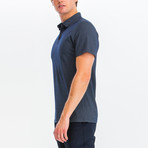 David Short Sleeve Polo Shirt // Navy (M)