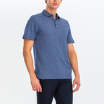 Ryan Short Sleeve Polo Shirt // Blue (L)