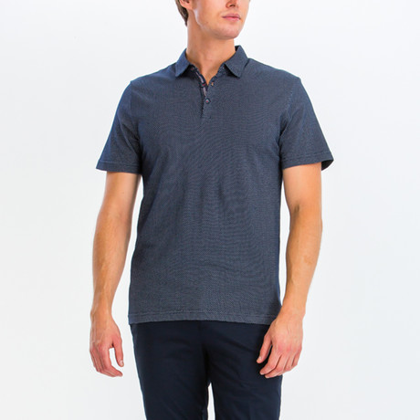 David Short Sleeve Polo Shirt // Navy (S)