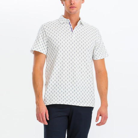 Michael Short Sleeve Polo Shirt // White (S)