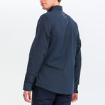 Alberto Slim Fit Long Sleeve Button Down Shirt // Midnight Navy (XL)