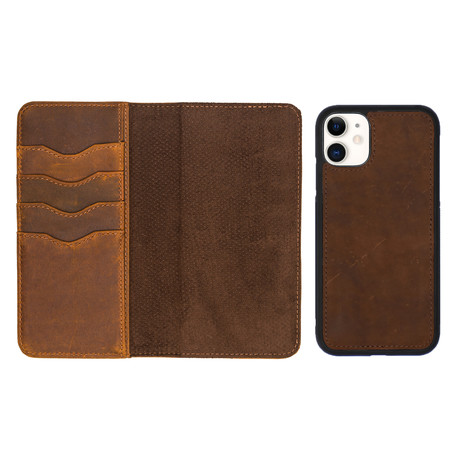 Artisan Wallet Case // Brown (iPhone 11 Pro)