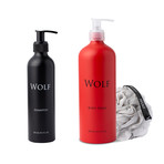 Shampoo + Body Wash Bundle with Loofa (Scented)
