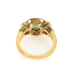 Piero Milano 18k Yellow Gold Diamond + Emerald Ring // Ring Size: 6.5