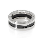 Bulgari Sterling Silver + Ceramic Save The Children Ring (Ring Size: 5)