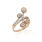 Piero Milano 18k Rose Gold Diamond Ring // Ring Size: 8