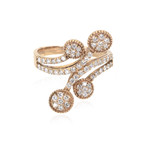 Piero Milano 18k Rose Gold Diamond Ring // Ring Size: 8