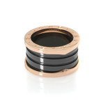 Bulgari 18k Rose Gold + Ceramic B Zero Ring // Ring Size: 5.75