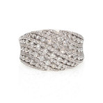 Piero Milano 18k White Gold Diamond Ring // Ring Size: 6.5