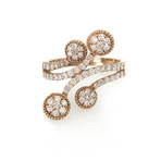 Piero Milano 18k Rose Gold Diamond Ring // Ring Size: 6.5