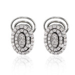 Piero Milano 18k White Gold Diamond Earrings VII