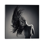Sensual Woman Long Waving Hair // Johan Swanepoel (26"W x 26"H x 1.5"D)