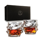 Everest Mountain Elegant Whiskey Glasses // Set of 2 // 12 Oz.