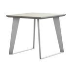 Amsterdam Outdoor Side Table // White Sand Concrete // Set of 2 (Set of 2)