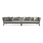 Netta Outdoor Sectional Sofa XL // Feather Gray Fabric