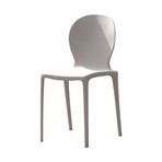 Vieste Stacking Dining Chair // Matte Mother of Pearl // Set of 4