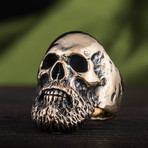 Bearded Skull Ring (11.5)