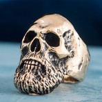 Bearded Skull Ring (10.5)