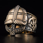Viking Helmet + Ornament Ring (11.5)