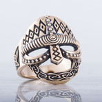 Viking Helmet Ring (11.5)