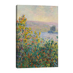 Flower Beds at Vetheuil // Claude Monet (26"W x 40"H x 1.5"D)