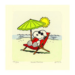 Snoopy // Beach (Framed)