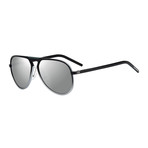 Dior // Men's AL13.2 Aviator Sunglasses // Palladium Gray + Silver Mirror