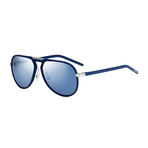 Dior // Men's AL13.2 Aviator Sunglasses // Blue + Blue Mirror