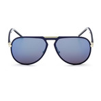 Dior // Men's AL13.2 Aviator Sunglasses // Blue + Blue Mirror