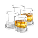 Triangle Whiskey Glasses // Set of 4