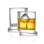 Square Collection // Set of 2 Whiskey + 2 Martini + 4 Shot Glasses