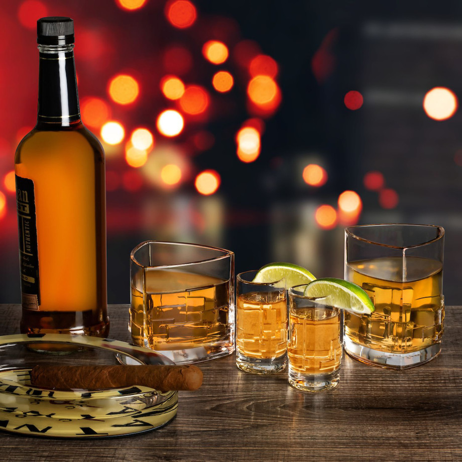 4K, 5K, 6K, Drinks, Shot Glass, Jug Container, Smoke, Cigar, HD