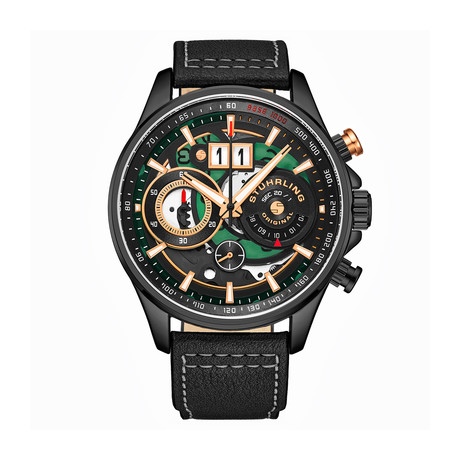 Stuhrling Original Aviator Chronograph Quartz // 923.04