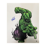Stan Lee // The Hulk // Framed Autographed Photo