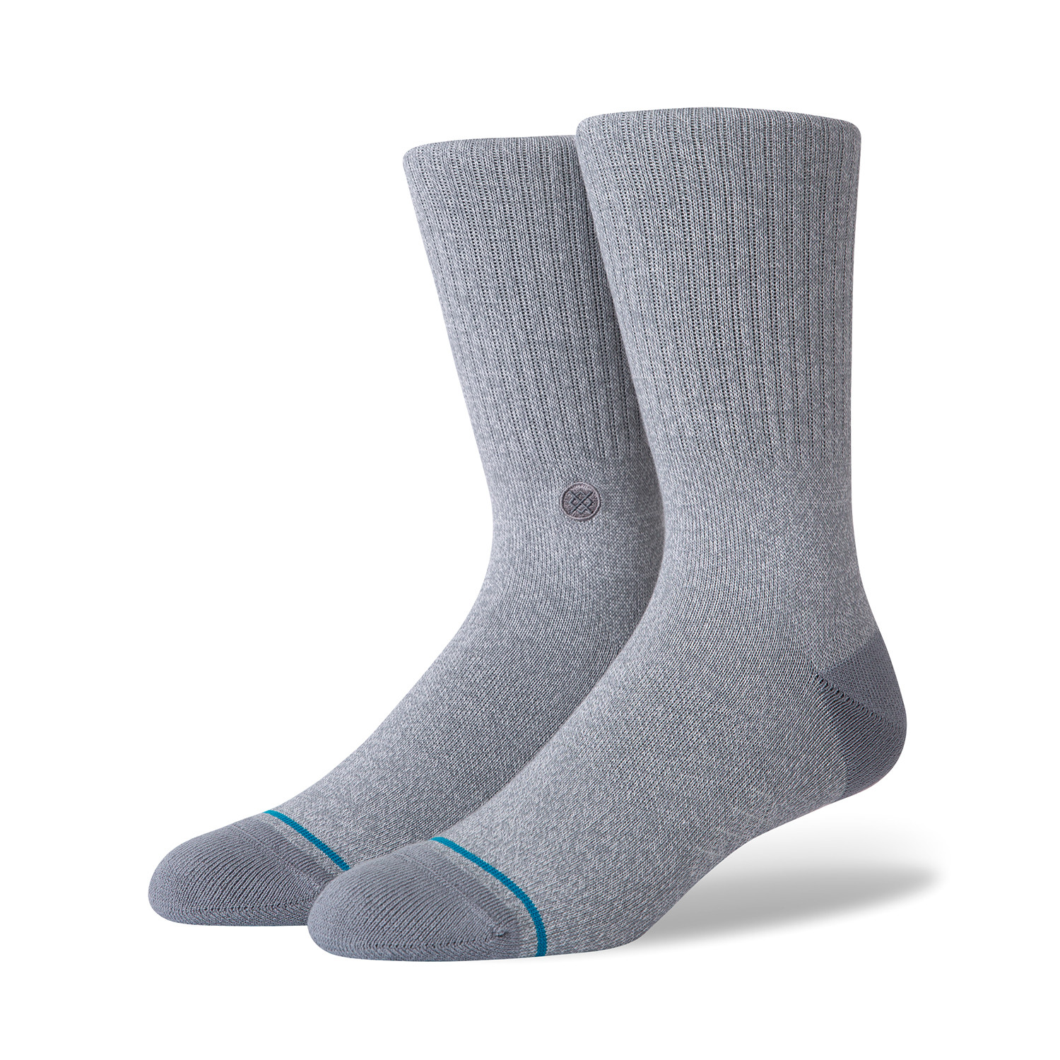 Icon Crew Socks // Gray // 6-Pack (M) - Stance - Touch of Modern
