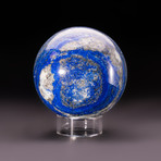 Lapis Lazuli Sphere + Acrylic Display Stand v.4