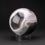 Amethyst Geode Sphere + Acrylic Display Stand v.3