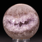 Amethyst Geode Sphere + Acrylic Display Stand v.5