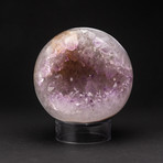 Amethyst Geode Sphere + Acrylic Display Stand v.2