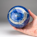 Lapis Lazuli Sphere + Acrylic Display Stand v.1