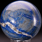 Lapis Lazuli Sphere + Acrylic Display Stand v.4