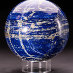 Lapis Lazuli Sphere + Acrylic Display Stand v.2