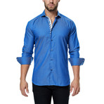 Wall Street Weave Dress Shirt // Blue (2XL)