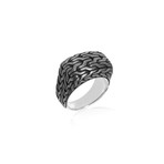 John Hardy Sterling Silver Classic Chain Ring // Ring Size: 11