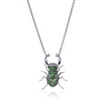 Roberto Coin 18k White Gold Green Garnet Necklace