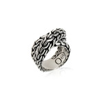 John Hardy Sterling Silver Classic Chain Ring // Ring Size: 7