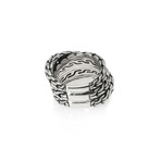 John Hardy Sterling Silver Classic Chain Ring // Ring Size: 7