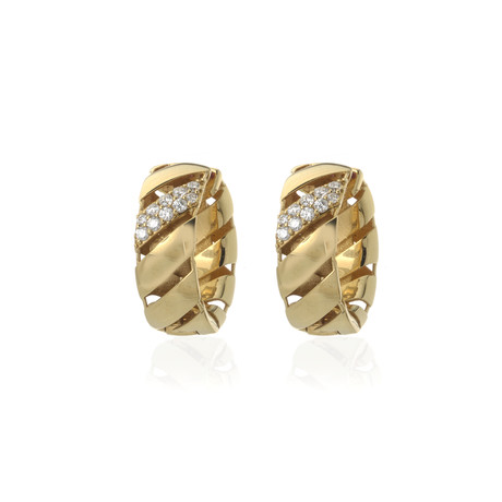 Roberto Coin 18k Two-Tone Gold Diamond Earrings