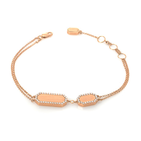 Roberto Coin 18k Rose Gold Diamond Bracelet