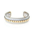 John Hardy 18k Yellow Gold + Sterling Silver Dot Bracelet